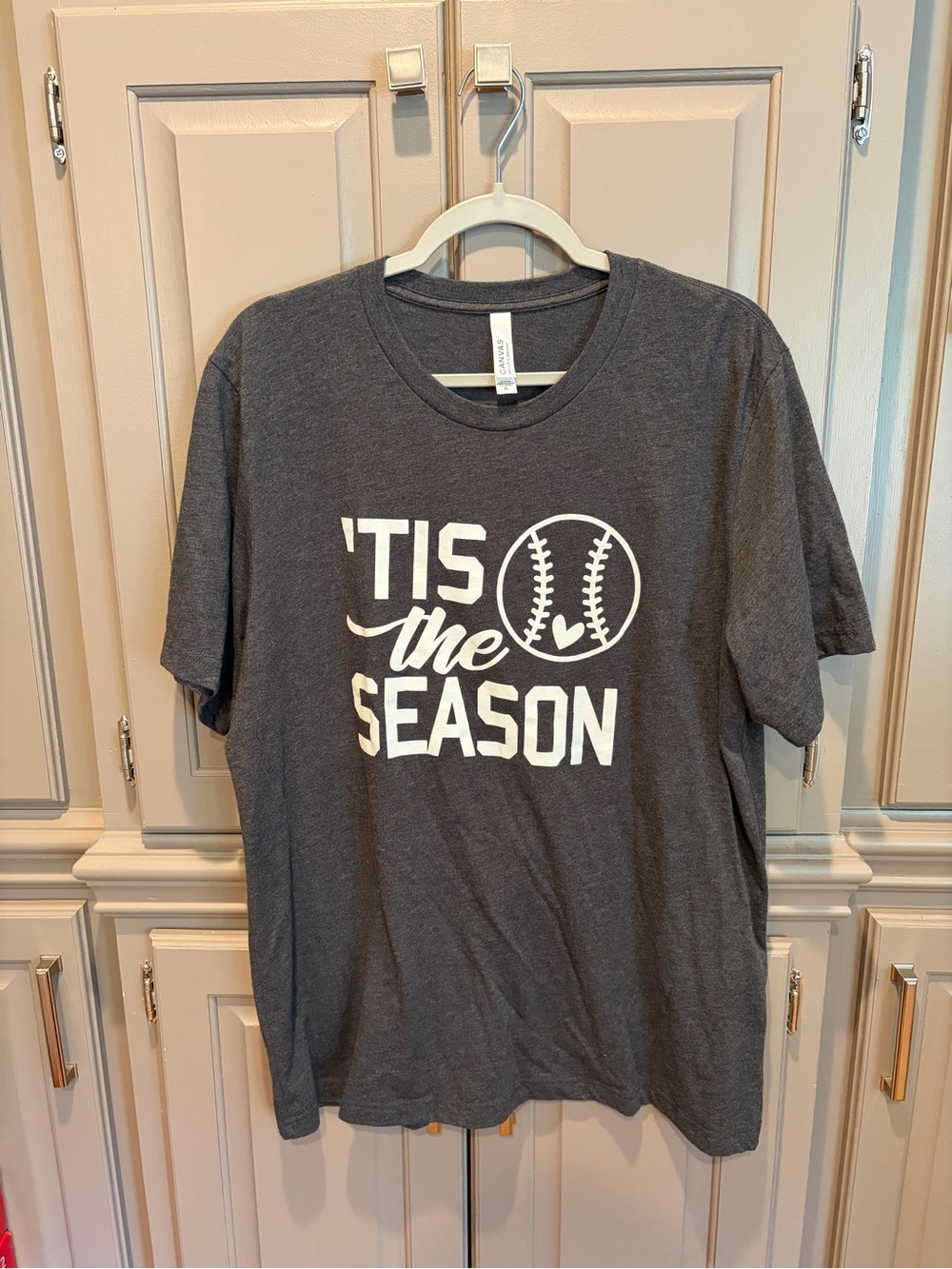 Bella+Canvas Charcoal Heather Unisex Crew Neck Tee